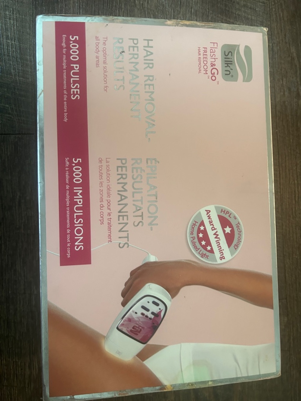 Silk’n hair removal device